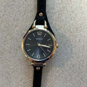 Fossil ES3148 Women's Black Leather Strap Watch